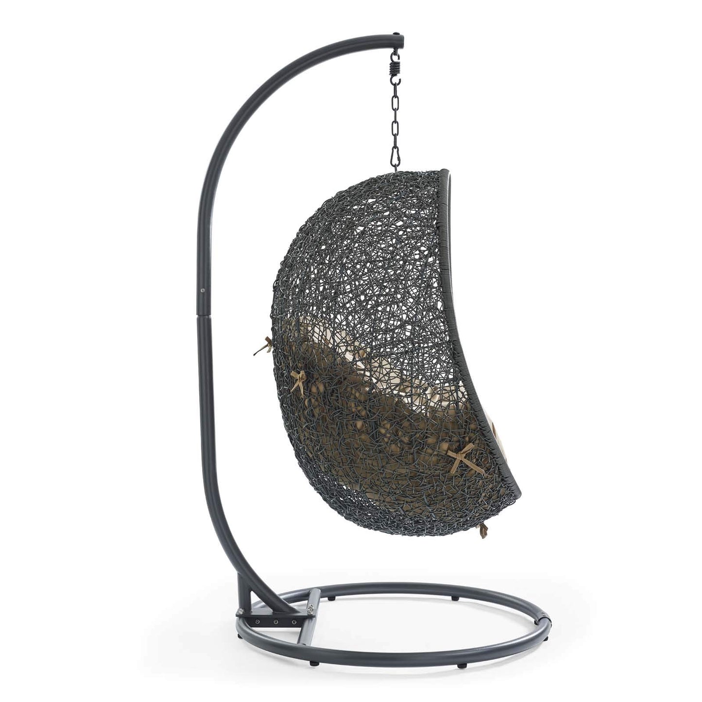 porch swings | Ergode Hide Outdoor Patio Swing Chair | Tranquil Island Retreat | Synthetic Rattan Weave | All-Weather Cushion | Powder-Coated Steel Frame | UV Resistant | Perfect for Patio, Backyard, Porch, Poolside | Indoor Lounge, Bedroom | Includes Cloak Swing Chair | casafoyer.myshopify.com