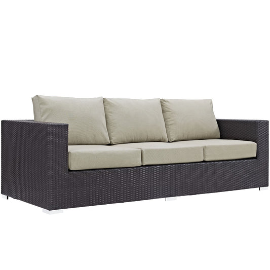 Patio Furniture Sets | Convene Outdoor Sectional Sofa Set | Durable Rattan Weave | Weather-Resistant Cushions | Ideal for Patio, Backyard, Poolside Gathering | casafoyer.myshopify.com