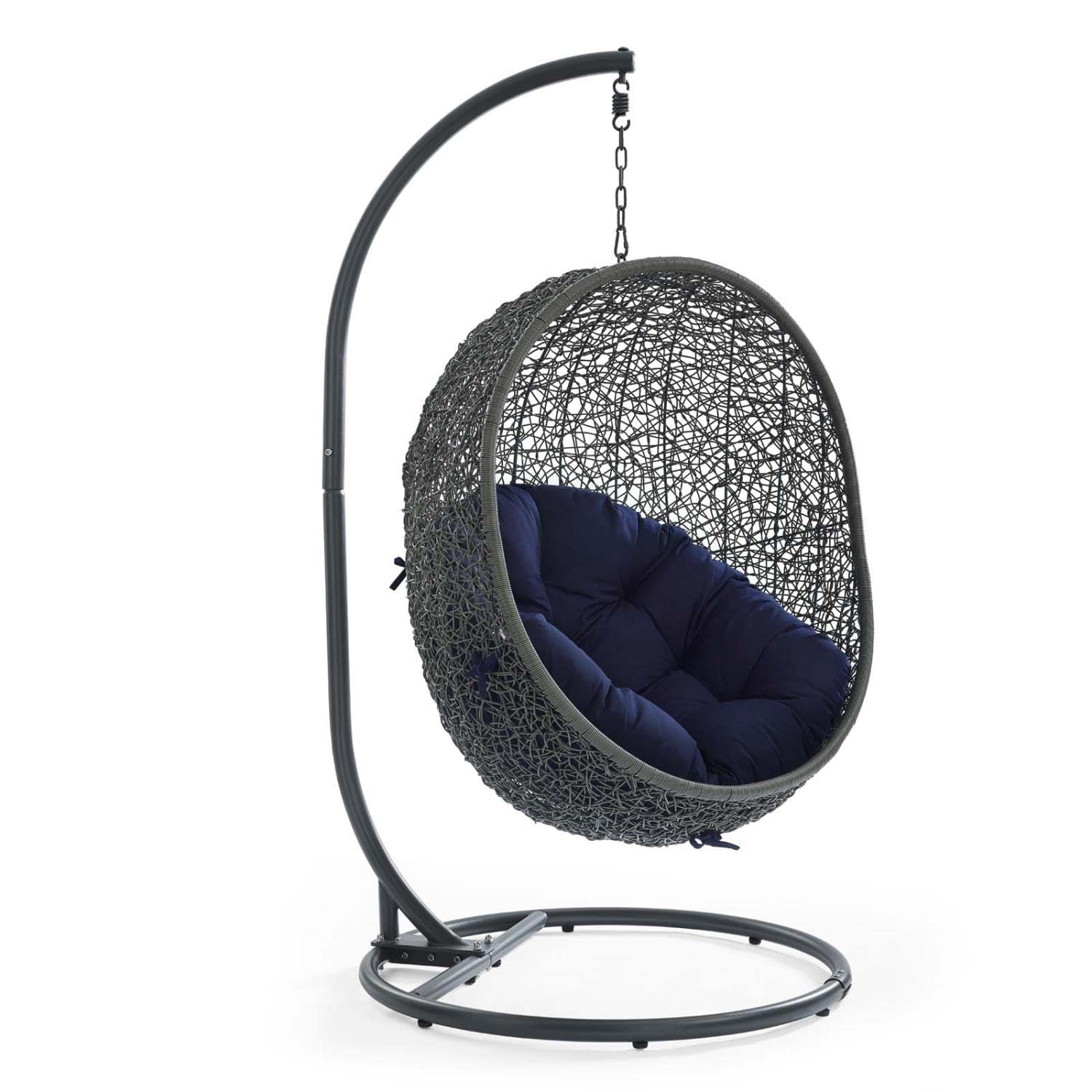 porch swings | Ergode Hide Swing Chair | Synthetic Rattan | Sunbrella Cushion | Outdoor/Indoor Lounge Furniture | casafoyer.myshopify.com