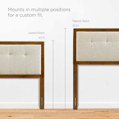 Bed | CasaFoyer Willow Tufted Wood Queen Platform Bed | Contemporary Charm | Natural Beauty | Upholstered Headboard | Button Tufted Design | Durable Construction | Wood Slat Support System | No Box Spring Needed | Assembly Required | 601 lbs Weight Capacity | casafoyer.myshopify.com