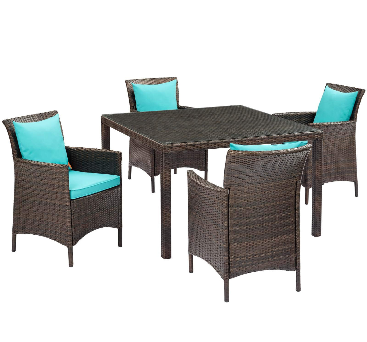 kitchen and dining room sets | CasaFoyer Conduit Outdoor Patio Dining Collection | Transitional Style | UV-Resistant Wicker Rattan | Comfortable Cushions | All-Weather Design | casafoyer.myshopify.com