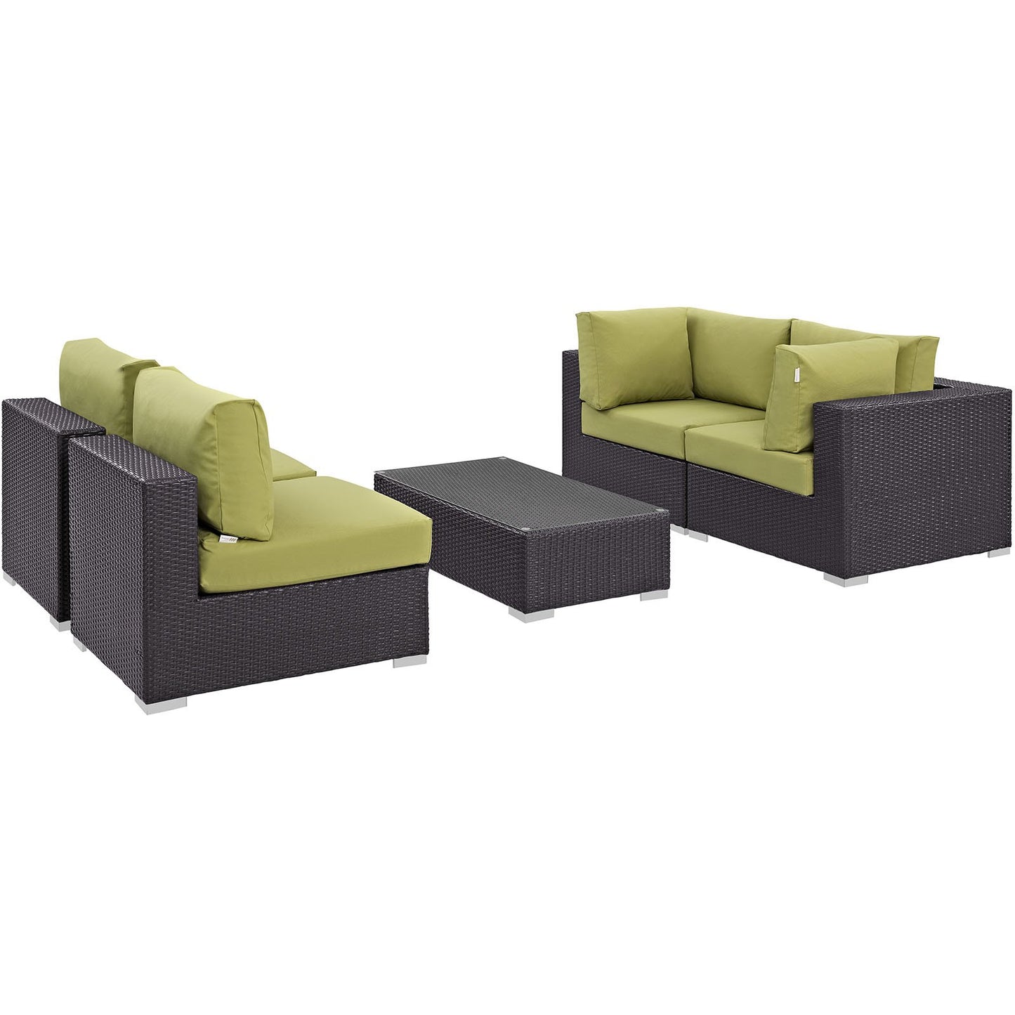 kitchen and dining room sets | CasaFoyer Convene Outdoor Sectional Set | Durable Rattan Weave | Weather-Resistant Cushions | Versatile & Stylish | Includes Coffee Table, Armless & Corner Chairs | casafoyer.myshopify.com