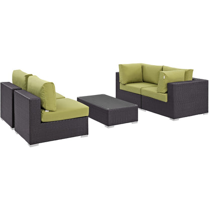 kitchen and dining room sets | CasaFoyer Convene Outdoor Sectional Set | Durable Rattan Weave | Weather-Resistant Cushions | Versatile & Stylish | Includes Coffee Table, Armless & Corner Chairs | casafoyer.myshopify.com