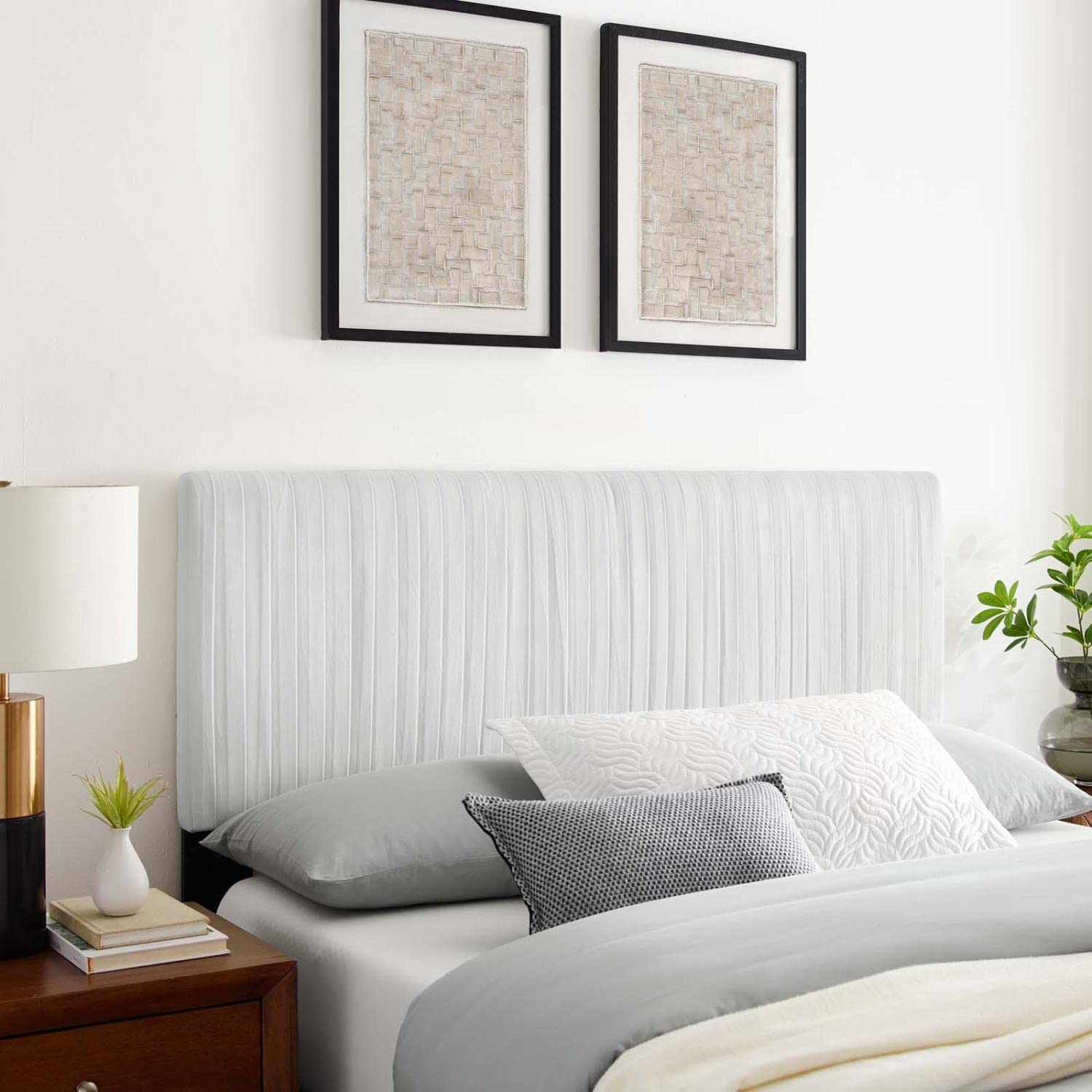 headboards | CasaFoyer Eloise Channel Tufted Performance Velvet Full/Queen Headboard | Vintage Modern Elegance | Art Deco Style | Adjustable Height | Stain-Resistant Velvet Upholstery | casafoyer.myshopify.com