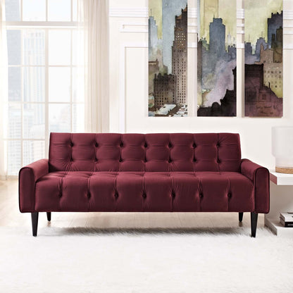sofas | CasaFoyer Delve Performance Velvet Sofa | Luxurious Tufted Buttons | Stain-Resistant Upholstery | Comfortable Foam Padding | Solid Wood Legs | casafoyer.myshopify.com