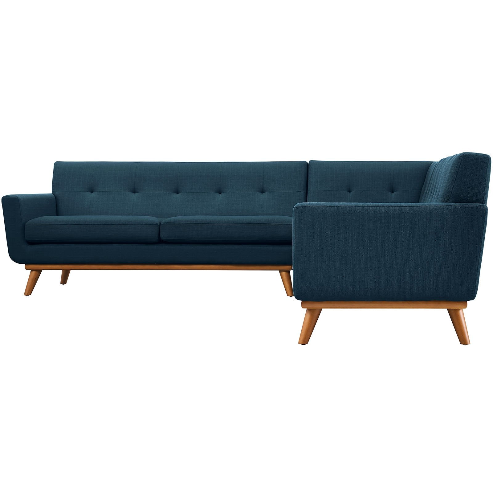 sofas | CasaFoyer Engage Living Room Set | Gently Curved Design | Dual Cushions | Perfect for Lounging & Conversations | Stylish Buttons | Solid Base | Includes Corner Sofa & Loveseats | casafoyer.myshopify.com