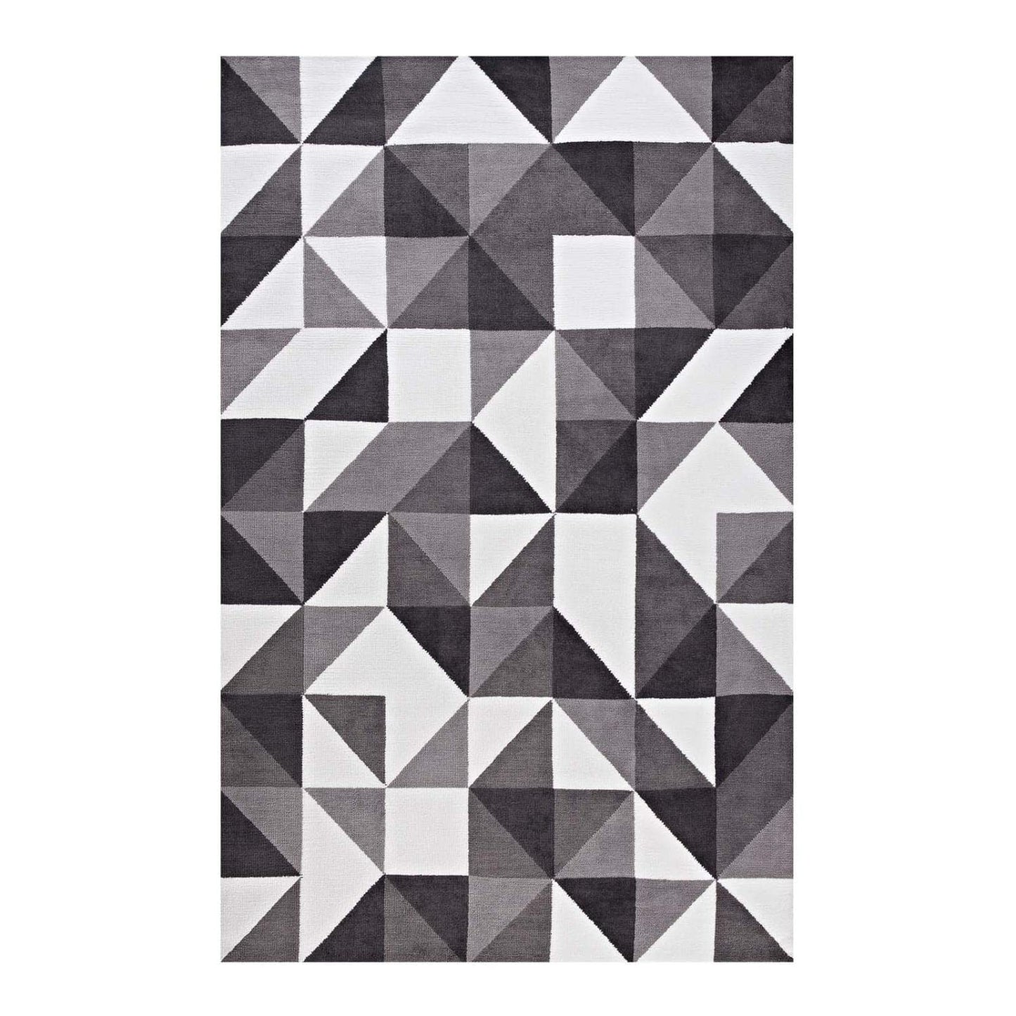 Carpet & Rugs | CasaFoyer Kahula Geometric Triangle Mosaic Area Rug | Elegant Design | Soft Polyester Microfiber | Non-Shedding | Stain Resistant | 8x10 Size | casafoyer.myshopify.com