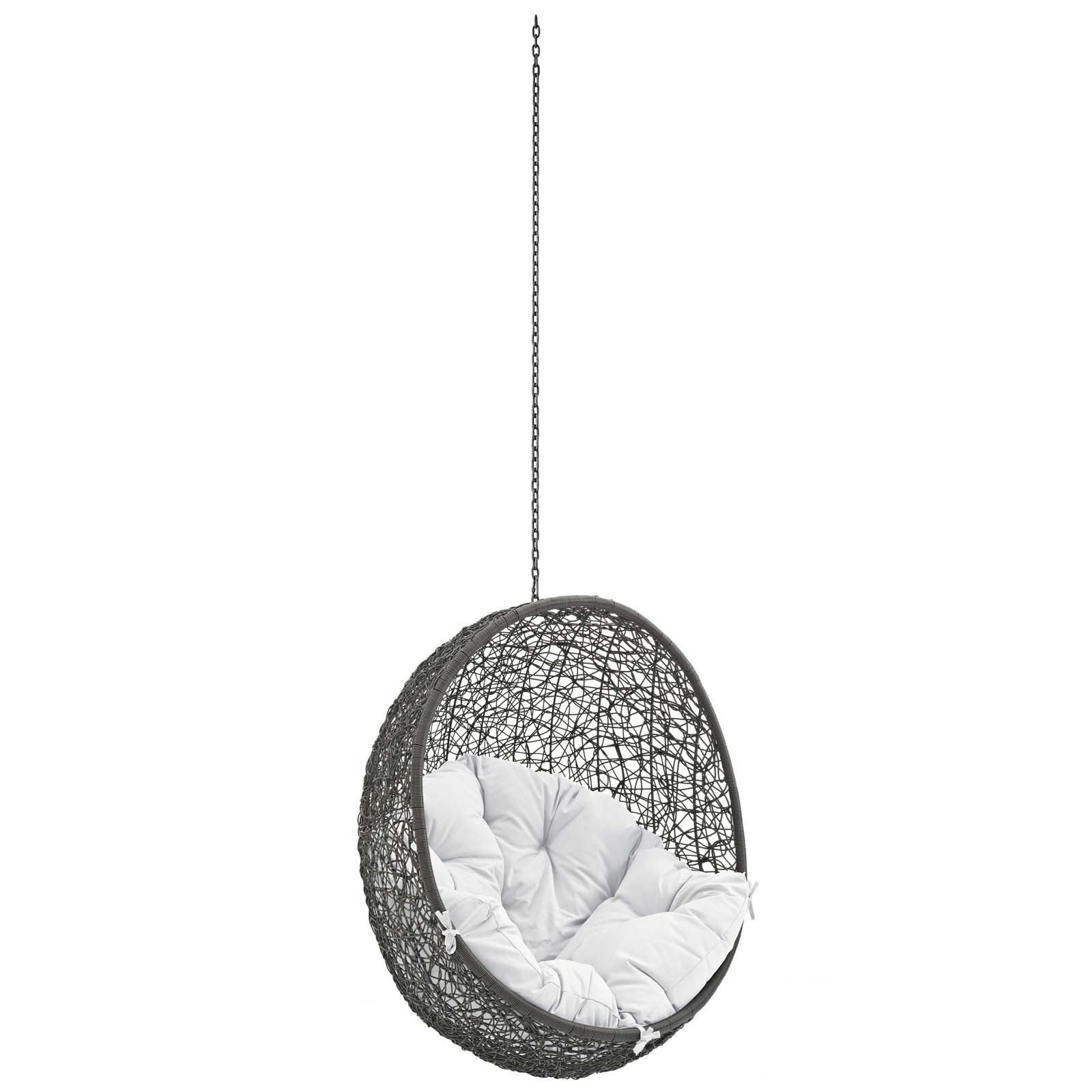 porch swings | Ergode Hide Outdoor Patio Swing Chair | Synthetic Rattan Weave | All-Weather Cushion | Powder-Coated Steel Frame | Adjustable Chain | Indoor/Outdoor Lounge Furniture | casafoyer.myshopify.com