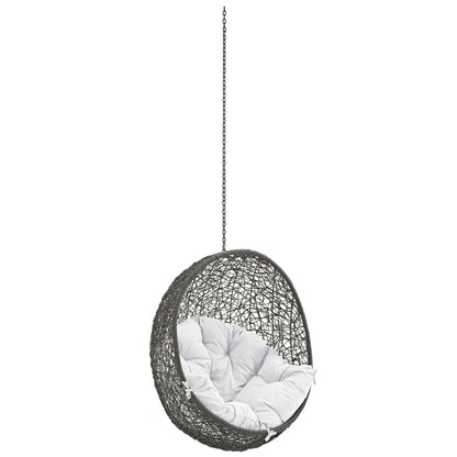 porch swings | Ergode Hide Outdoor Patio Swing Chair | Synthetic Rattan Weave | All-Weather Cushion | Powder-Coated Steel Frame | Adjustable Chain | Indoor/Outdoor Lounge Furniture | casafoyer.myshopify.com