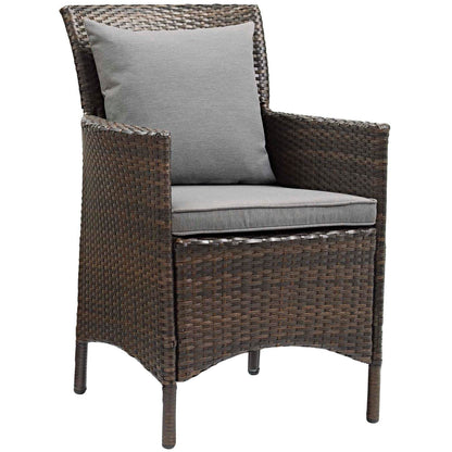 kitchen and dining room sets | CasaFoyer Conduit 7 Piece Outdoor Patio Dining Set | Transitional Style | Modern Flair | Durable Aluminum Frame | UV-Resistant Wicker Rattan | Comfortable Cushions | Tempered Glass Tabletop | casafoyer.myshopify.com