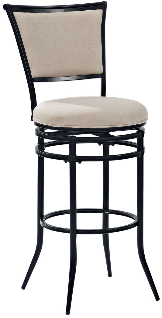 STOOL_SEATING | CasaFoyer Furniture | Rachel Swivel Bar Stool | Metal Barstool Collection | Fabric Upholstered Seat Cushion | Steel Construction | Elegant Design | casafoyer.myshopify.com