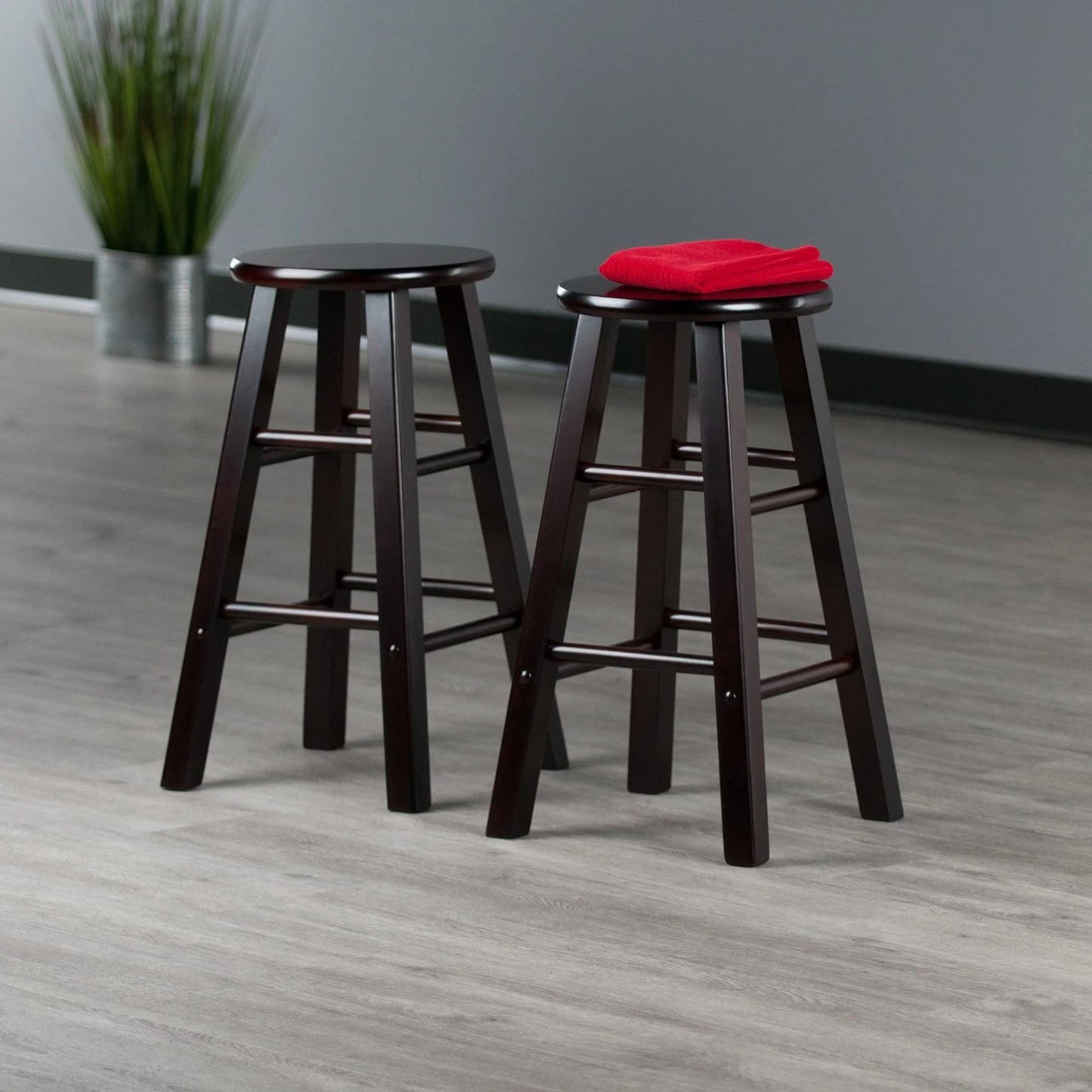 STOOL_SEATING | CasaFoyer  Wood Element Counter Stool Set | Polished Espresso | Solid Wood | 220lbs Capacity | Stable & Comfortable | Multiple Finishes & Heights | casafoyer.myshopify.com