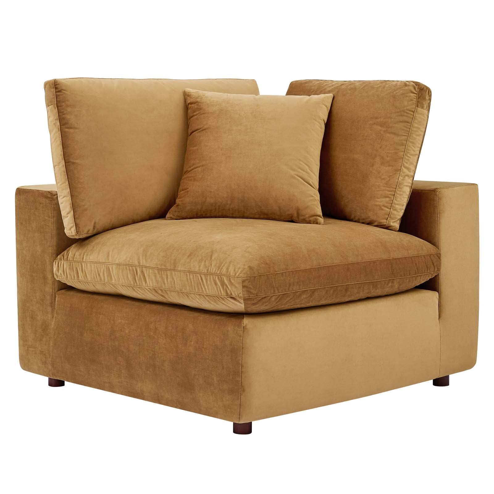 sofas | CasaFoyer Commix | Luxurious Sectional Sofa | Stain-Resistant Velvet | Solid Wood Construction | Overstuffed Feather Cushions | 5-Piece Set | casafoyer.myshopify.com