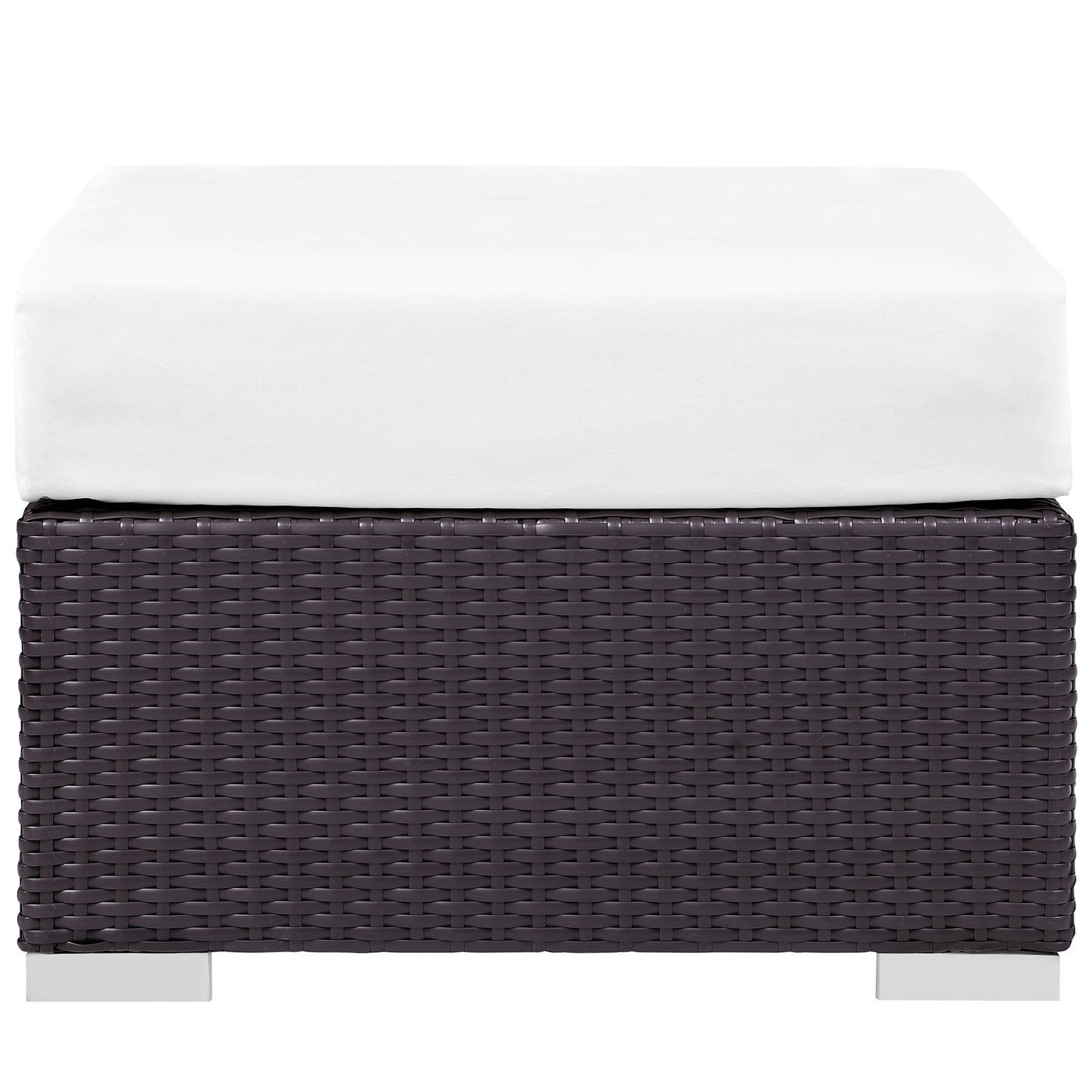 Ottoman | Convene Outdoor Sectional Ottoman | Durable Rattan & Aluminum Frame | All-Weather Cushions | Versatile Addition to Outdoor Collection | casafoyer.myshopify.com