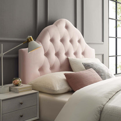 headboards | CasaFoyer Sovereign Performance Velvet Full Headboard | Luxurious, Glamorous, Soft & Stain-Resistant | Adjustable Height | Pink | casafoyer.myshopify.com