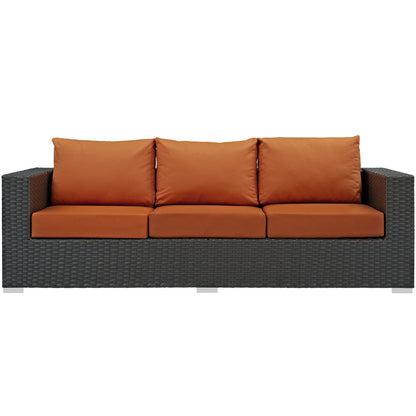 Patio Furniture Sets | Sojourn Outdoor Patio Sofa | Sturdy & Versatile Seating | Sunbrella Cushions | UV Protection | Aluminum Frame | Ideal for Patio, Backyard, Poolside | casafoyer.myshopify.com