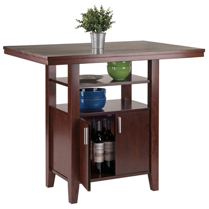 childrens table and chair sets | CasaFoyer  Wood Albany High 3Pc Set | Retro-Inspired Design | Storage Cabinet & 2 Square Seat Stools | Ideal for Kitchen or Dining Room | Solid Wood Construction | Space-Saving & Versatile | Assembly Required | casafoyer.myshopify.com