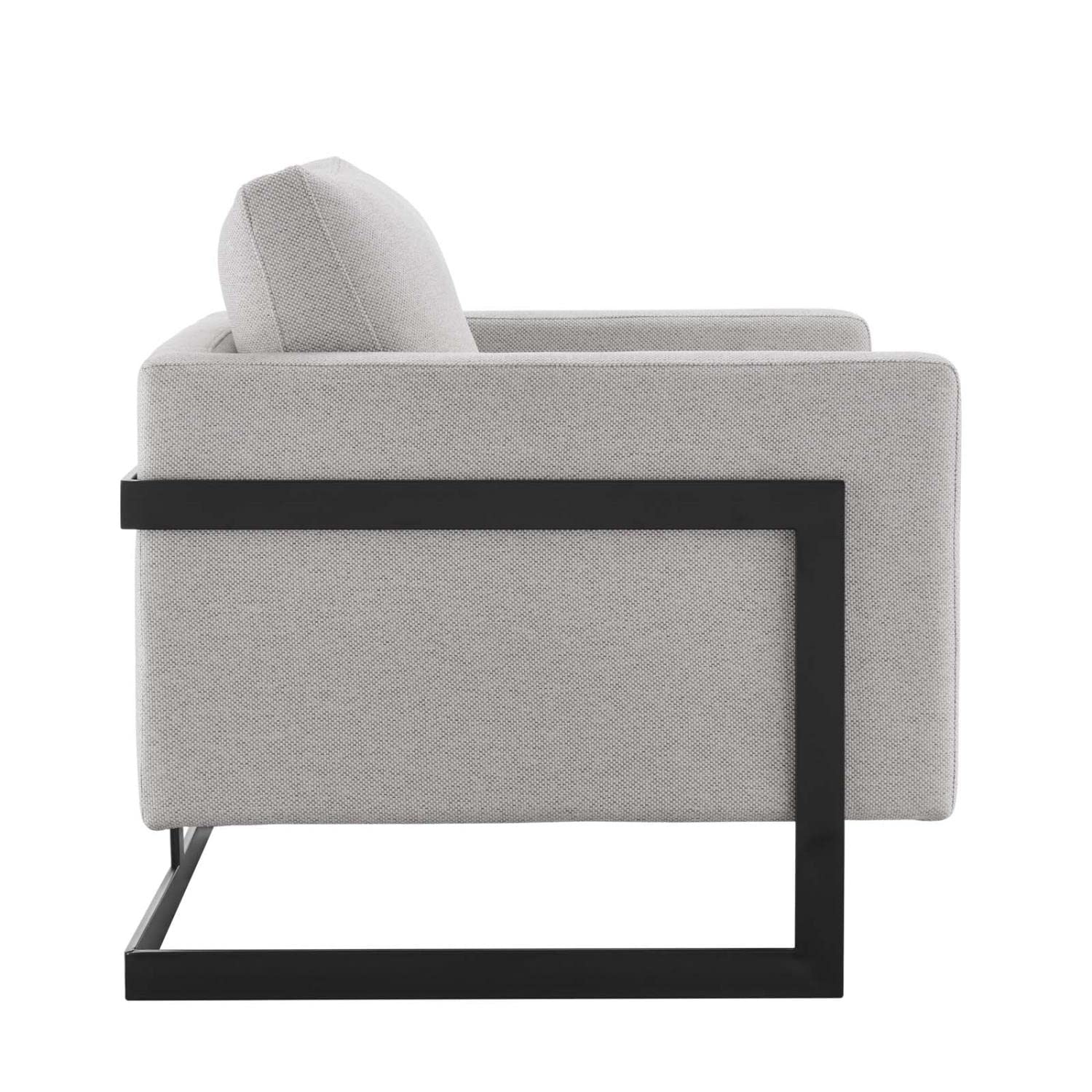 kitchen and dining room sets | CasaFoyer Posse Fabric Upholstered Accent Chair | Opulent Luxury & Glamorous Deco Style | Soft Polyester Fabric | Foam Padding | Sleek Matte Black Stainless Steel Base | No Assembly | 300 lbs Weight Capacity | casafoyer.myshopify.com