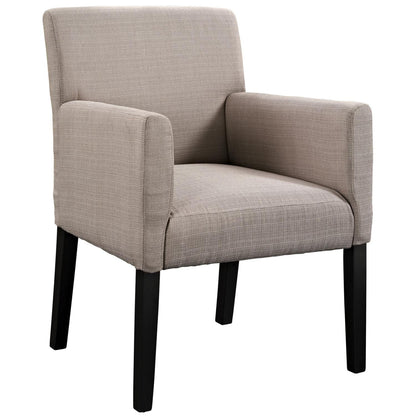 home office desk chairs | CasaFoyer Chloe Wood Legged Armchair Set of 4 | Versatile Design | Comfortable Fabric | Dark Wooden Legs | Perfect for Dining, Office, or Living Room | Neutral Style | Stylish Investment | casafoyer.myshopify.com