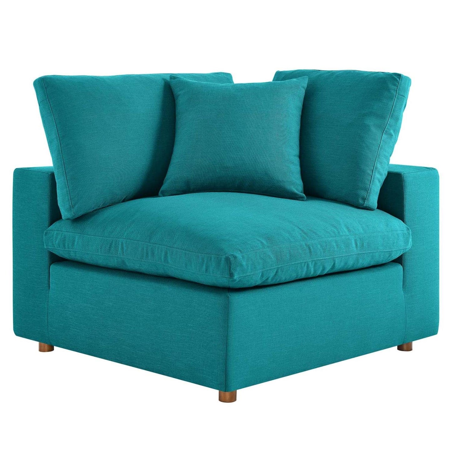 kitchen and dining room sets | CasaFoyer Commix Plush Comfort 8-Piece Sectional Sofa Set | Teal | Solid Wood Construction | Polyester & Linen Upholstery | Down Feather & Cotton Cushions | Elegant Design | casafoyer.myshopify.com