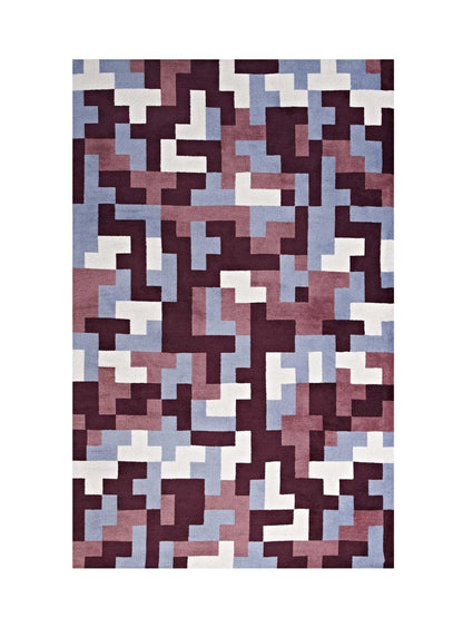 Carpet & Rugs | CasaFoyer Andela Geometric Mosaic Area Rug | Modern & Elegant Design | Soft Polyester Microfiber | Jute Fabric Bottom | Durable & Non-Shedding | Stain Resistant | Easy to Maintain | 8x10 Size | casafoyer.myshopify.com