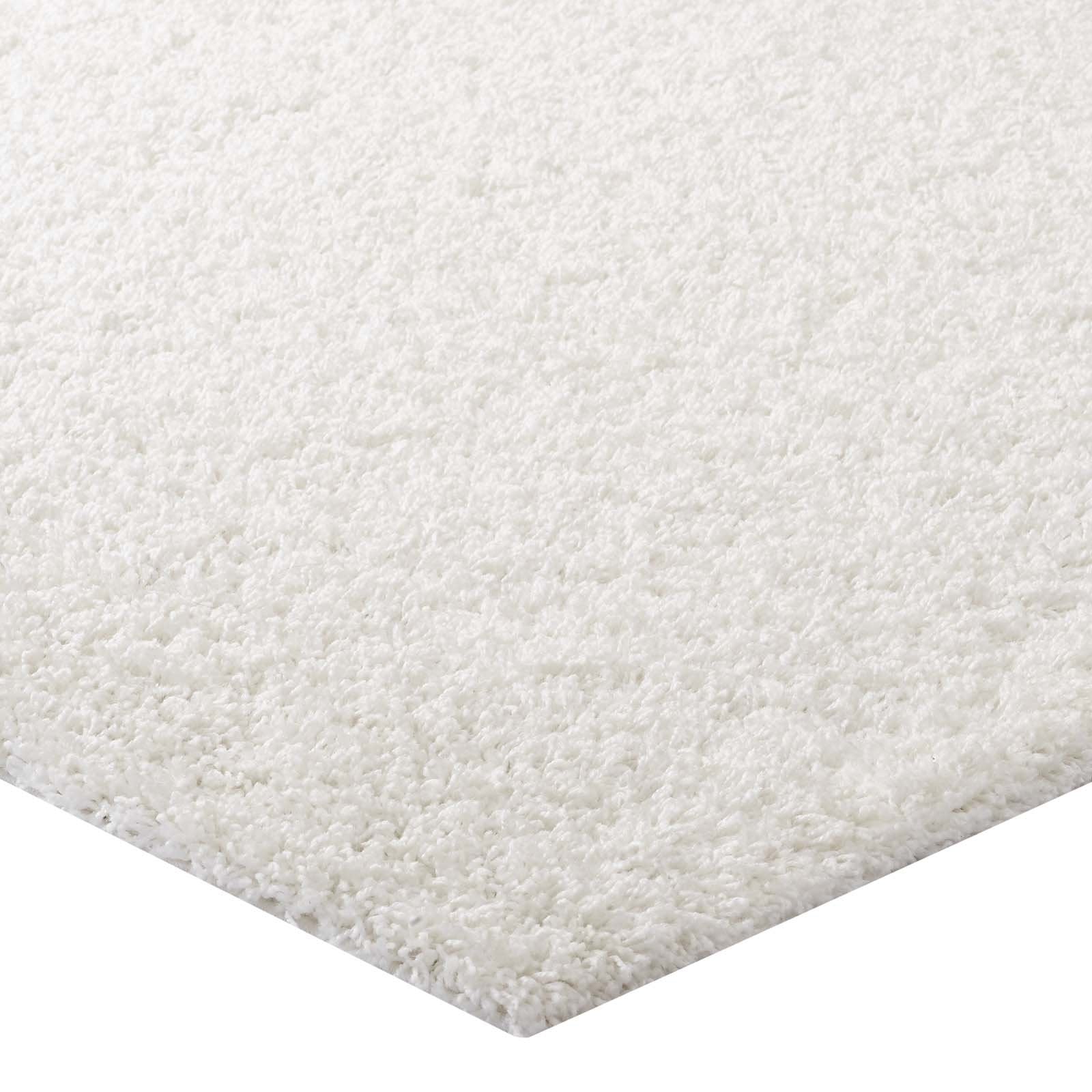 Carpet & Rugs | CasaFoyer Enyssa Solid Shag Area Rug | Durable Polypropylene | Traditional & Modern Styles | Cozy 2 High Pile | Non-Shedding | Stain Resistant | Easy to Maintain | 5x8 Size | Ivory White | casafoyer.myshopify.com