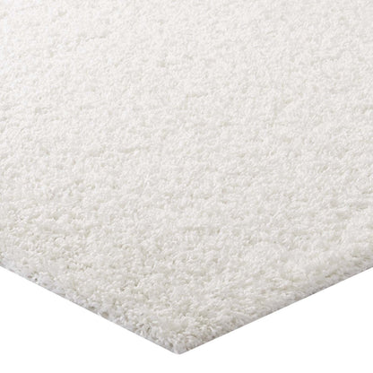 Carpet & Rugs | CasaFoyer Enyssa Solid Shag Area Rug | Durable Polypropylene | Traditional & Modern Styles | Cozy 2 High Pile | Non-Shedding | Stain Resistant | Easy to Maintain | 5x8 Size | Ivory White | casafoyer.myshopify.com
