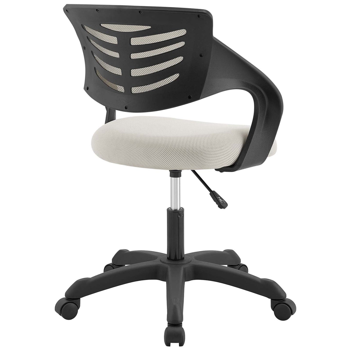 home office desk chairs | CasaFoyer Thrive Mesh Office Chair | Durable Nylon Frame | Breathable Back | Lumbar Support | Cooling Relief | Spiraling Armrests | Padded Seat | Height Adjustment | 360 Swivel | Dual-Wheel Casters | Gray | casafoyer.myshopify.com
