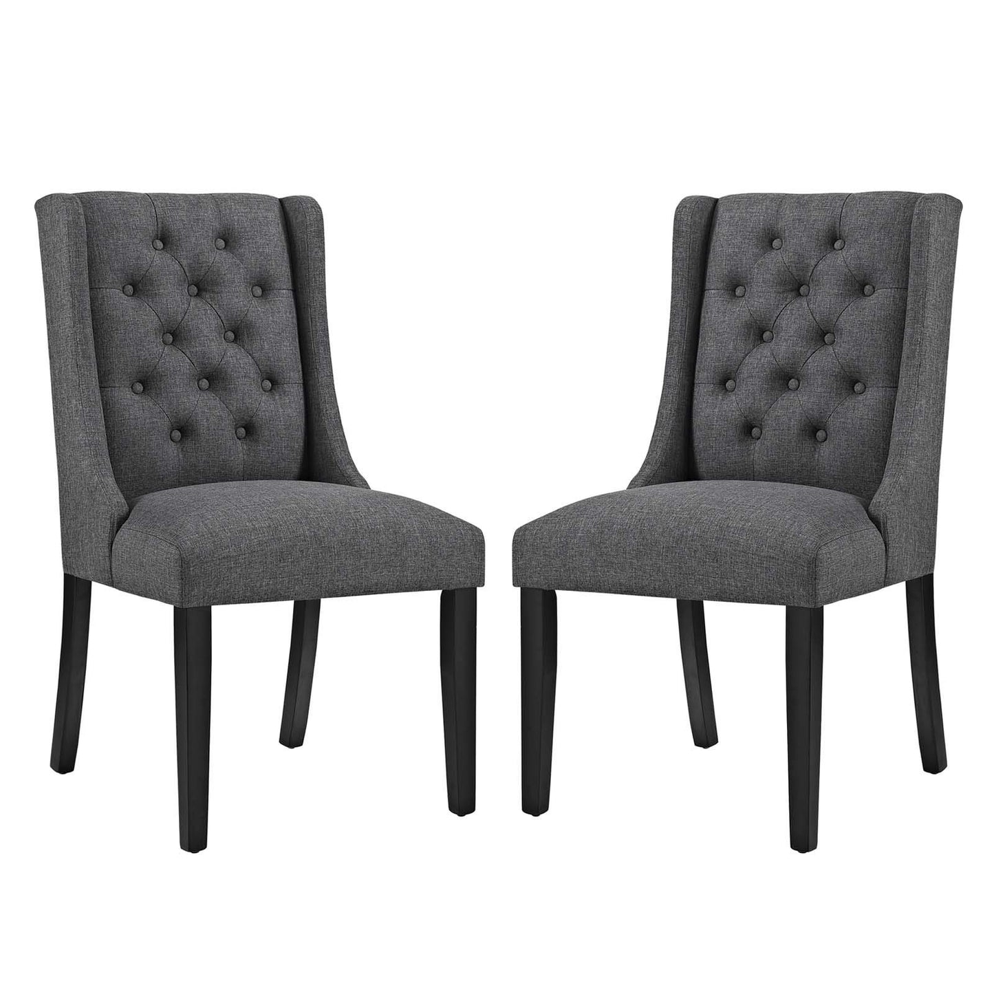 home office desk chairs | CasaFoyer Baronet Dining Chair Set of 2 | Exquisite Button Tufted Design | Premium Fabric Upholstery | Sturdy Wooden Frame | Ideal for Modern Dining Space | casafoyer.myshopify.com