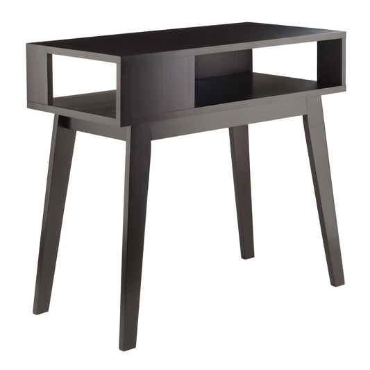 sofa tables | Ergode Thompson Console Table | Midcentury Modern Style | Solid Wood | Espresso Finish | Spacious Table Top & Shelf | Versatile & Elegant | 34W x 16D x 29.6H | casafoyer.myshopify.com