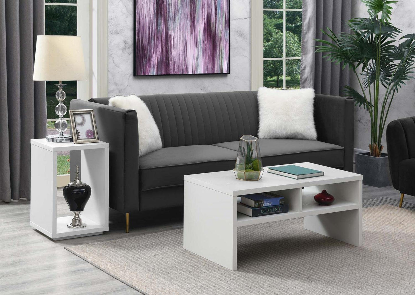TABLE | Northfield Admiral Deluxe Coffee Table with Shelves by Ergode | Sleek Design | Spacious Surface | 2 Extra Tiers of Shelving | Durable Construction | casafoyer.myshopify.com