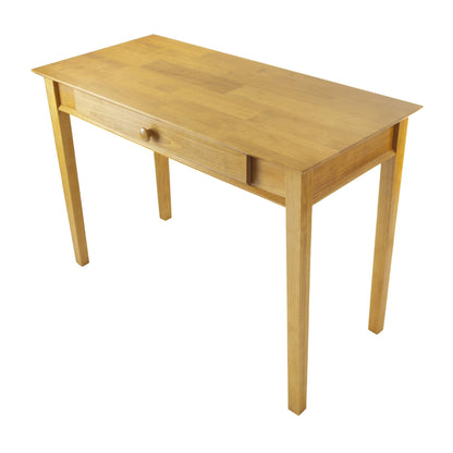 DESK | Ergode Spacious Honey Pine Computer Desk | Keyboard Tray | Timeless Design | 42.05 W x 20.55 D x 28.94 H | 39.7 lbs | casafoyer.myshopify.com