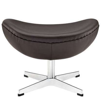 ottomans | CasaFoyer Glove Ottoman in Leather | Flawless Balance & Elegance | Genuine Leather | Wing Tips | Amorphous Shape | High Design Standards | Style & Comfort | Brown | casafoyer.myshopify.com
