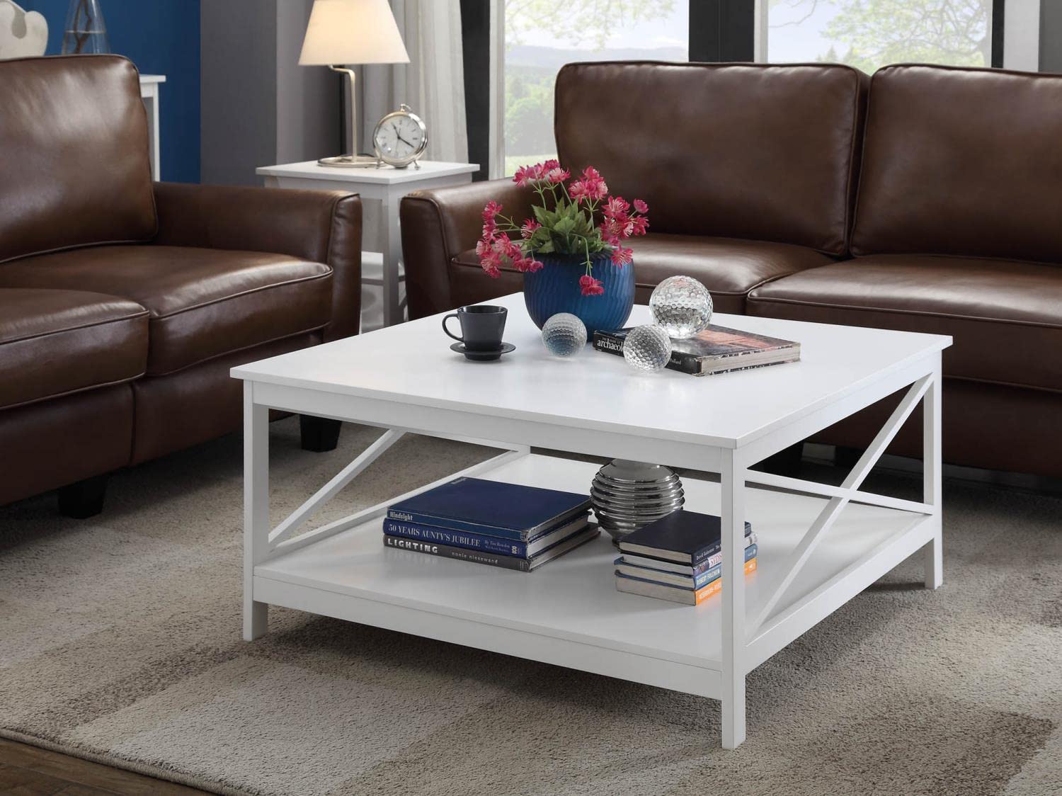 TABLE | Ergode Oxford 36 Square Coffee Table | Elegant Home Decor | Convenient Bottom Shelf | Spacious Table Top | Sold Separately | casafoyer.myshopify.com