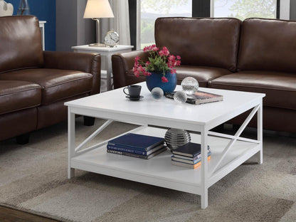 TABLE | Ergode Oxford 36 Square Coffee Table | Elegant Home Decor | Convenient Bottom Shelf | Spacious Table Top | Sold Separately | casafoyer.myshopify.com
