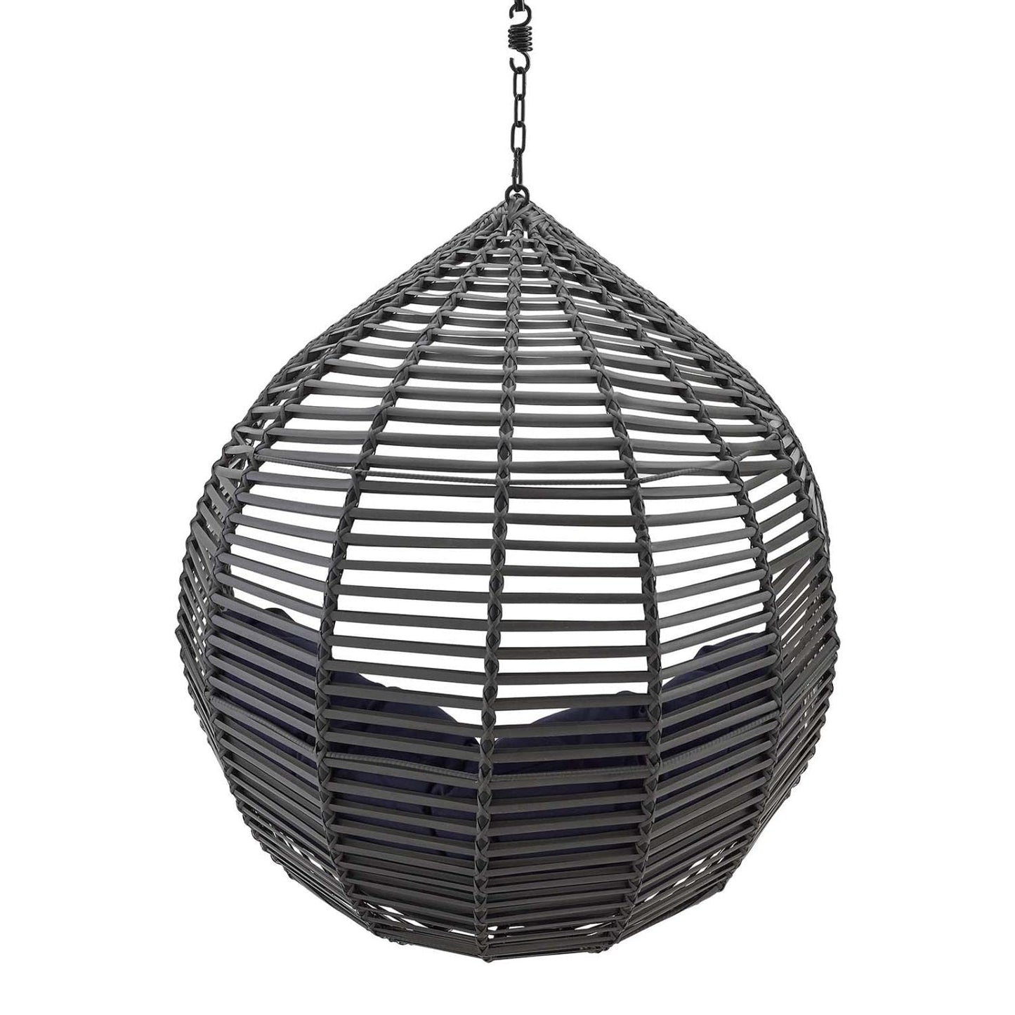 porch swings | Ergode Garner Teardrop Outdoor Patio Swing Chair | Durable PE Wicker Rattan | Adjustable Height | All-Weather Cushion | 265 lbs Weight Capacity | casafoyer.myshopify.com