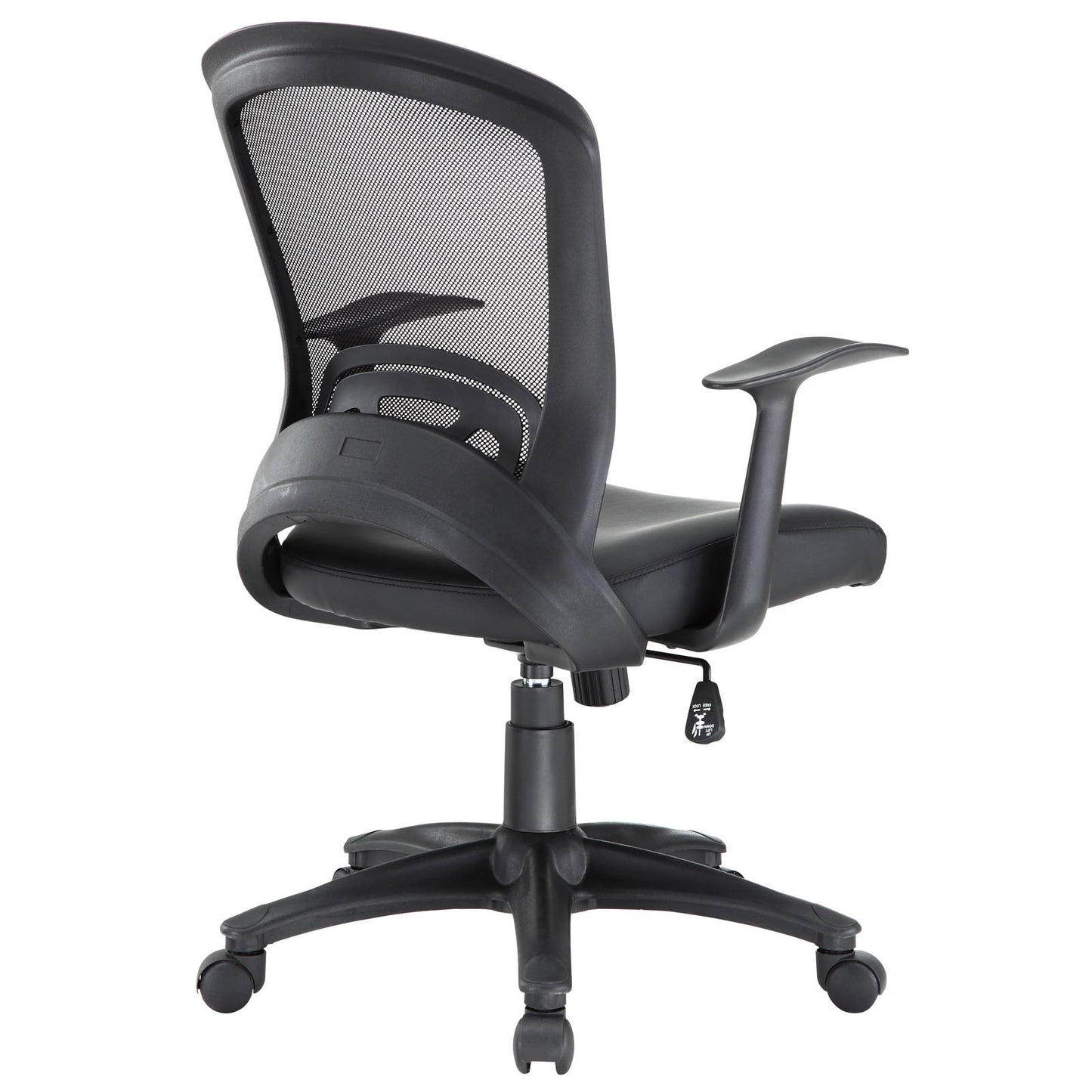 home office desk chairs | CasaFoyer Pulse Mesh Office Chair | Enhance Productivity | Ergonomic Design | Breathable Mesh Back | Vinyl Seat | Passive Lumbar Support | Sturdy Armrests | Dual-Caster Wheels | Black | casafoyer.myshopify.com