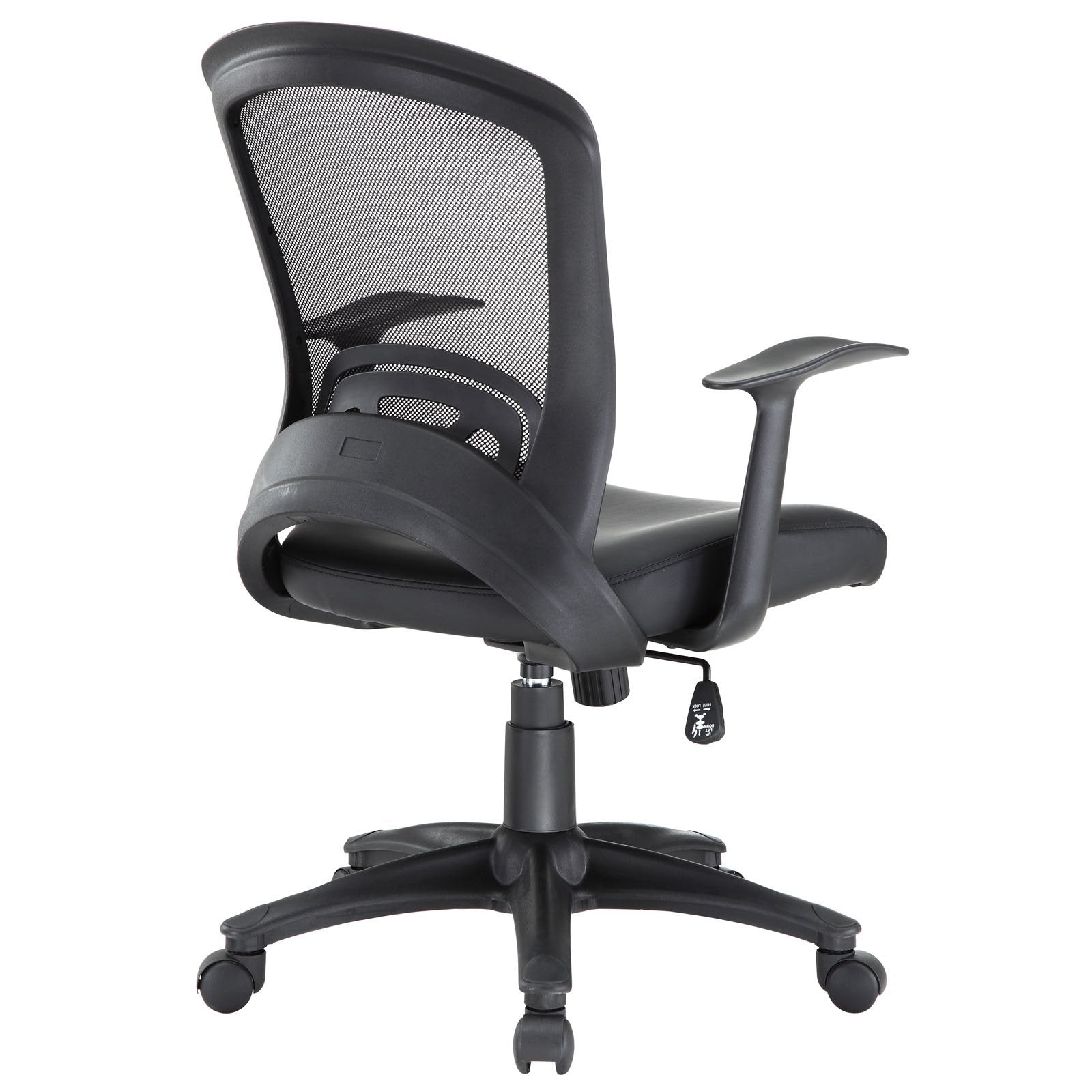 home office desk chairs | CasaFoyer Pulse Mesh Office Chair | Enhance Productivity | Ergonomic Design | Breathable Mesh Back | Vinyl Seat | Passive Lumbar Support | Sturdy Armrests | Dual-Caster Wheels | Black | casafoyer.myshopify.com