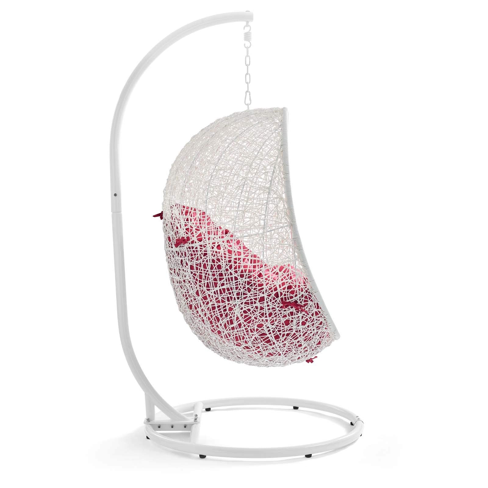 porch swings | Ergode Hide Outdoor Patio Swing Chair | Tranquil Island Getaway | Synthetic Rattan Weave | All-Weather Cushion | Powder-Coated Steel Frame | Hanging Chain | Indoor/Outdoor Use | UV Resistant | Cloak Swing Chair | casafoyer.myshopify.com