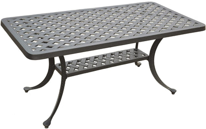 Patio Furniture Sets | Heavy-Duty Aluminum Outdoor Seating Set | Loveseat, Club Chair & Cocktail Table | Cool & Comfortable Design | Charcoal Black Finish | Create Your Outdoor Oasis | casafoyer.myshopify.com