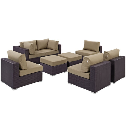 sofas | CasaFoyer Convene Outdoor Sectional Set | Durable Rattan Weave | Weather-Resistant Cushions | 8-Piece Patio Sofa Set | casafoyer.myshopify.com