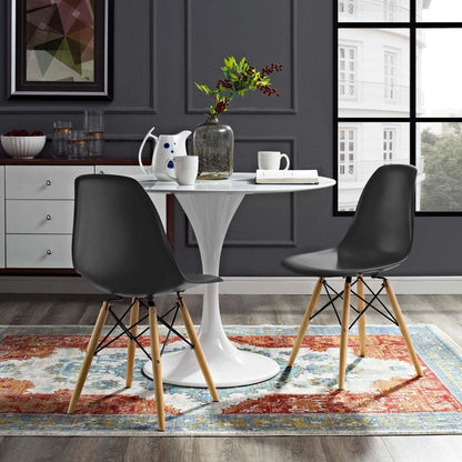 home office desk chairs | CasaFoyer Wood Pyramid Side Chairs Set of 2 | Molded Plastic | Flex Comfort | Various Base Options | Versatile Indoor/Outdoor Seating | Enhance Living/Dining Room Aesthetic | casafoyer.myshopify.com