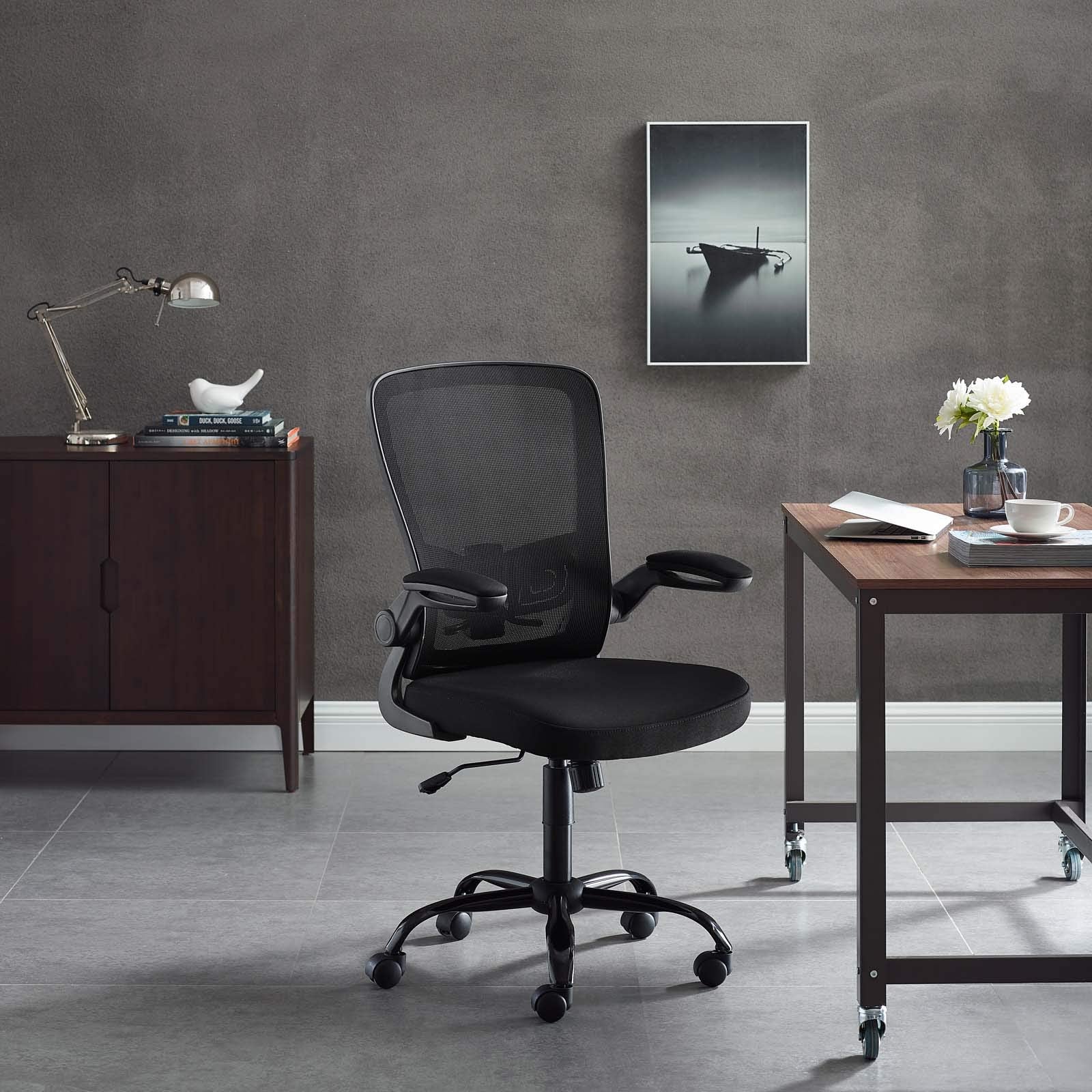 home office desk chairs | CasaFoyer Exceed Ergonomic Mesh Office Chair | Improve Concentration & Efficiency | Breathable Back & Seat | Flip-Up Arms | Lumbar Support | Height Adjustment | casafoyer.myshopify.com