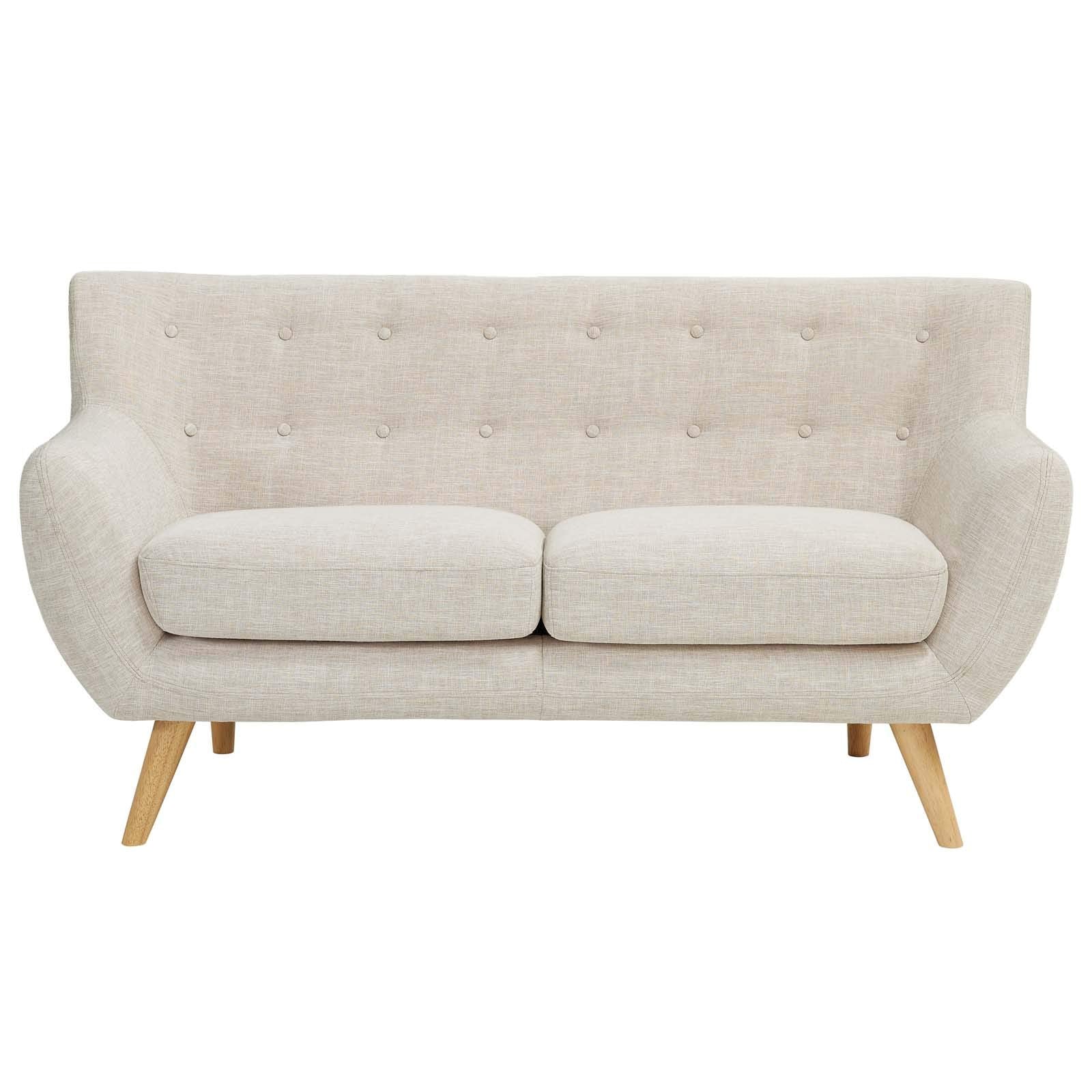 sofas | CasaFoyer Exquisite Living Room Set | Plush Cushion | Mid-Century Design | Natural Wood Legs | Beige | 2 Piece Set | casafoyer.myshopify.com