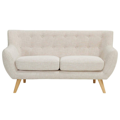 sofas | CasaFoyer Exquisite Living Room Set | Plush Cushion | Mid-Century Design | Natural Wood Legs | Beige | 2 Piece Set | casafoyer.myshopify.com