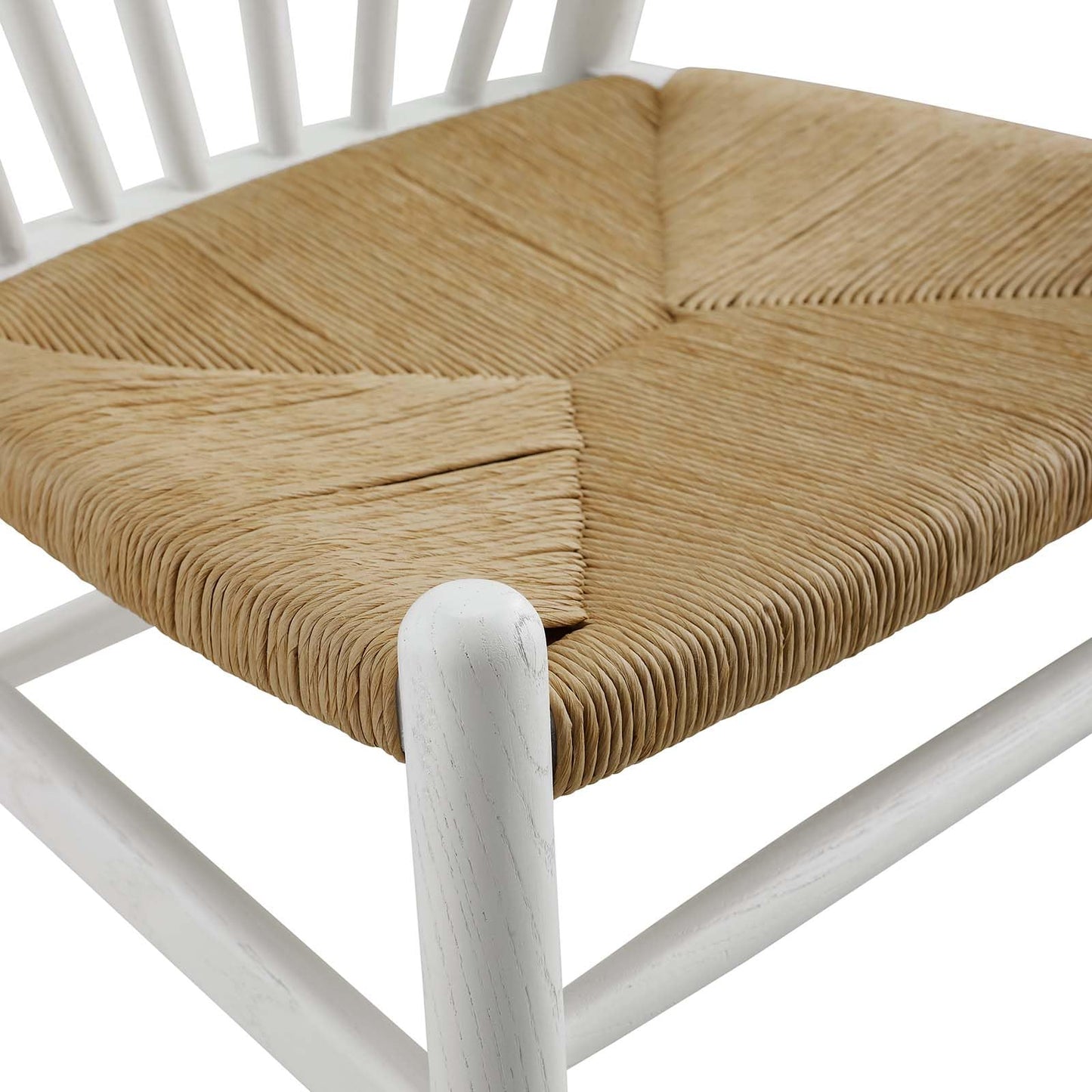 home office desk chairs | CasaFoyer Flourish Dining Side Chair | Scandinavian Elegance | Curved Back | Wooden Legs | Spindles | Paper Rope Seat | Sturdy Frame | Versatile Design | casafoyer.myshopify.com