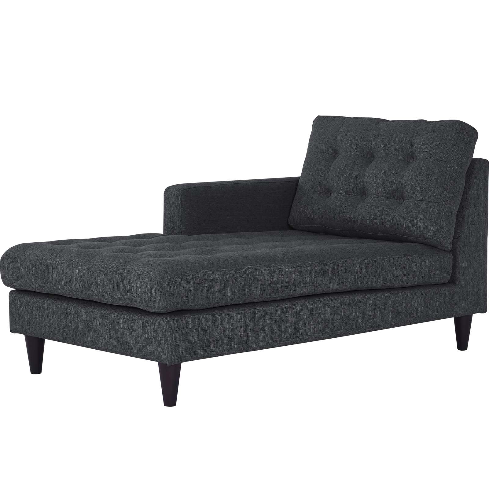 sofas | CasaFoyer Empress Left-Arm Chaise | Exquisite Design | Tufted Buttons | Luxurious Cushions | Elegant Armrests | Gray | casafoyer.myshopify.com