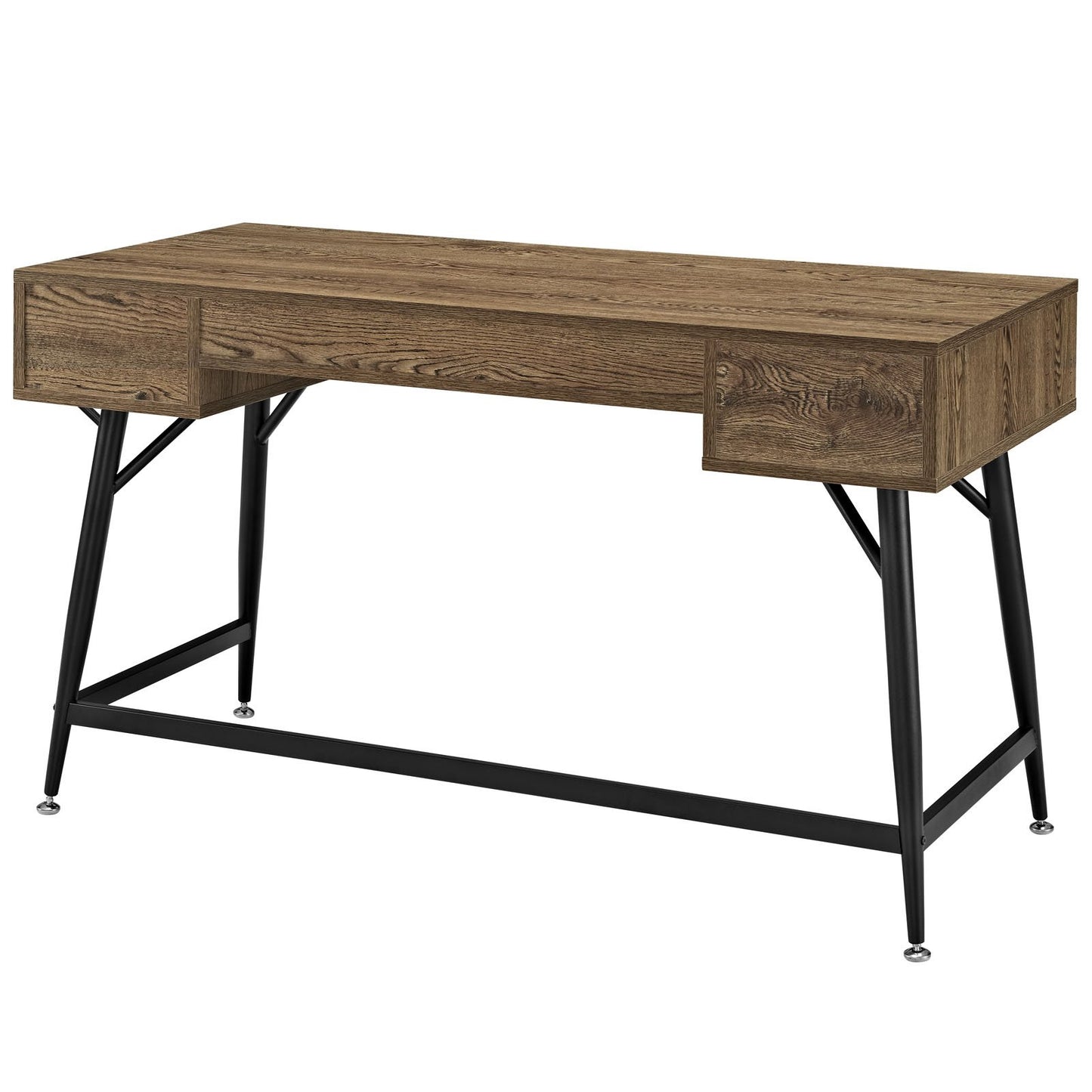 home office desks | Surplus Reclaimed Wood Desk | Drawers | Steel Legs | Industrial Style | Rustic Elegance | casafoyer.myshopify.com