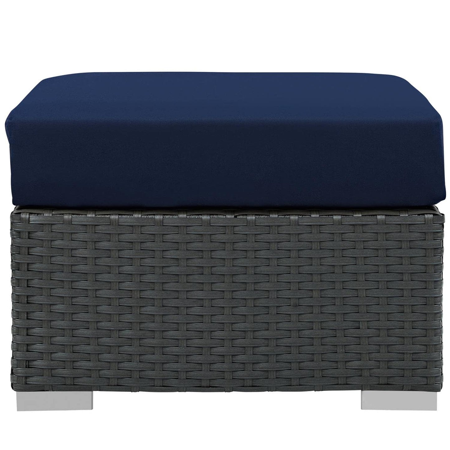 ottomans | Sojourn Outdoor Patio Ottoman | Sturdy & Versatile Seating | Sunbrella Fabric Cushions | UV Protection | casafoyer.myshopify.com