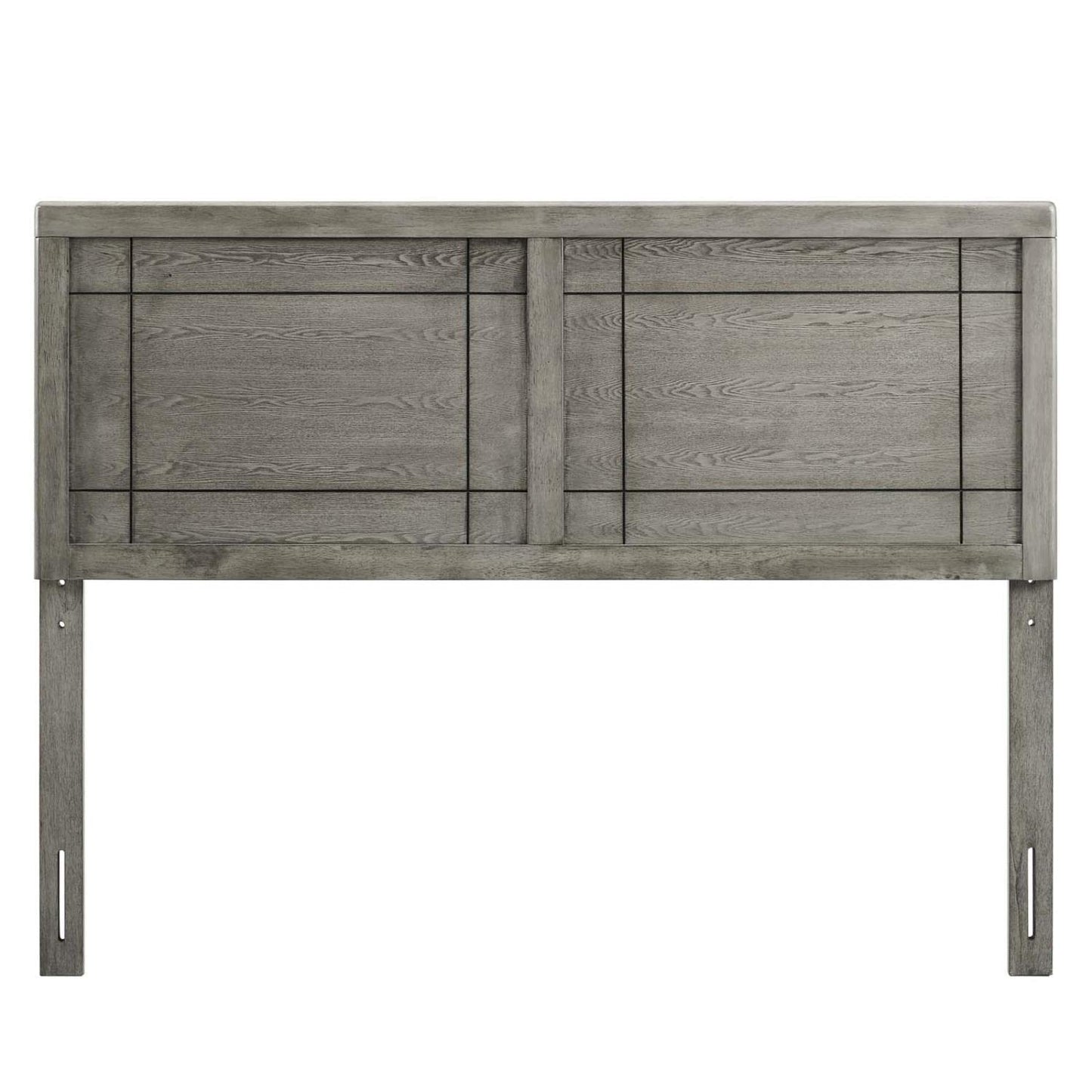 headboards | CasaFoyer Archie Wood Queen Headboard | Modern Retro Design | Window Pane Pattern | Compatible with Billie and Margo Bed Frames | Durable Rubberwood and MDF Veneer | Customizable | Gray | casafoyer.myshopify.com